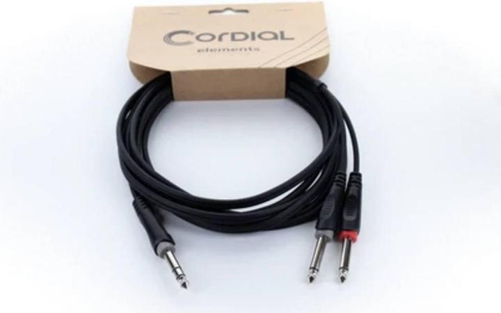 Produktbild Cordial 14877 Klinke Audio Y-Adapter (1x Klinkenstecker 6.3 mm (stereo) - 2x Kli (1.50 m)