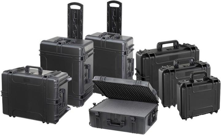 TomCase Outdoor Case, wasserdichter Koffer mit Schaumstoffeinlage aus Würfelschaum, Hardcase, Fotokoffer, Ka (Kamera Schultertasche)