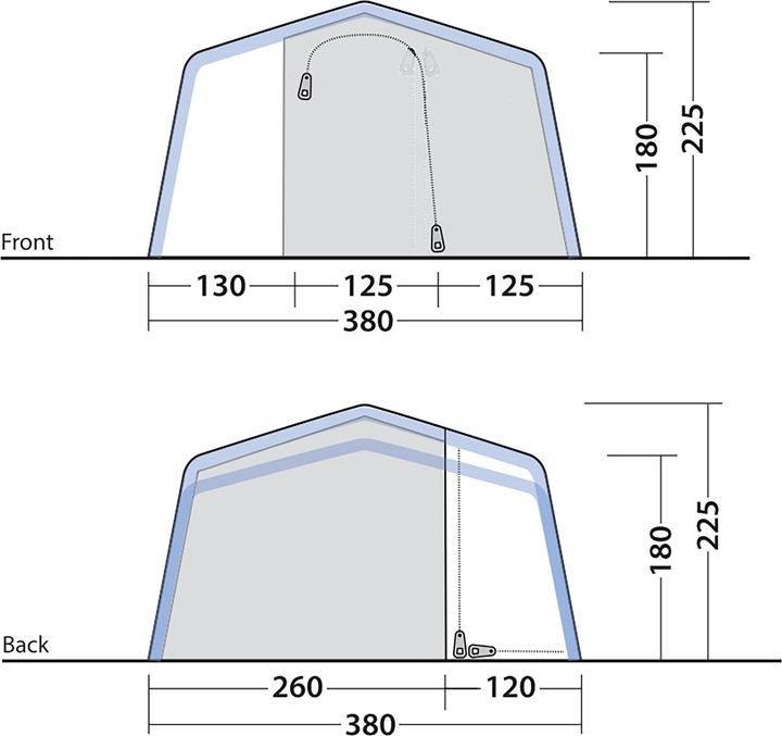 Produktbild Outwell Michigan 4 Air (Aufblasbares Zelt, 28.80 kg, 4 Personen)