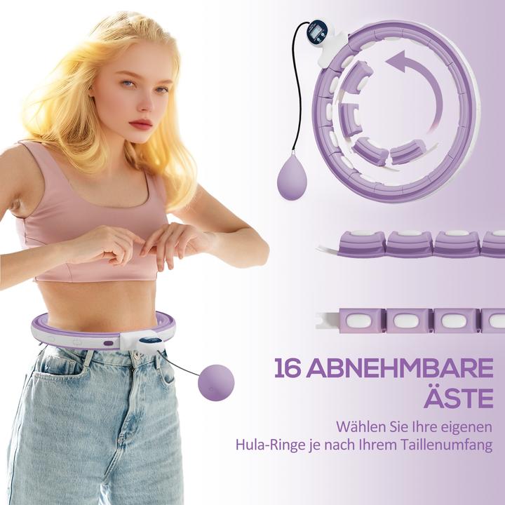 Image du produit SportNow Hula Hoop Kunststoff, Metallsand Violett (1300 g)