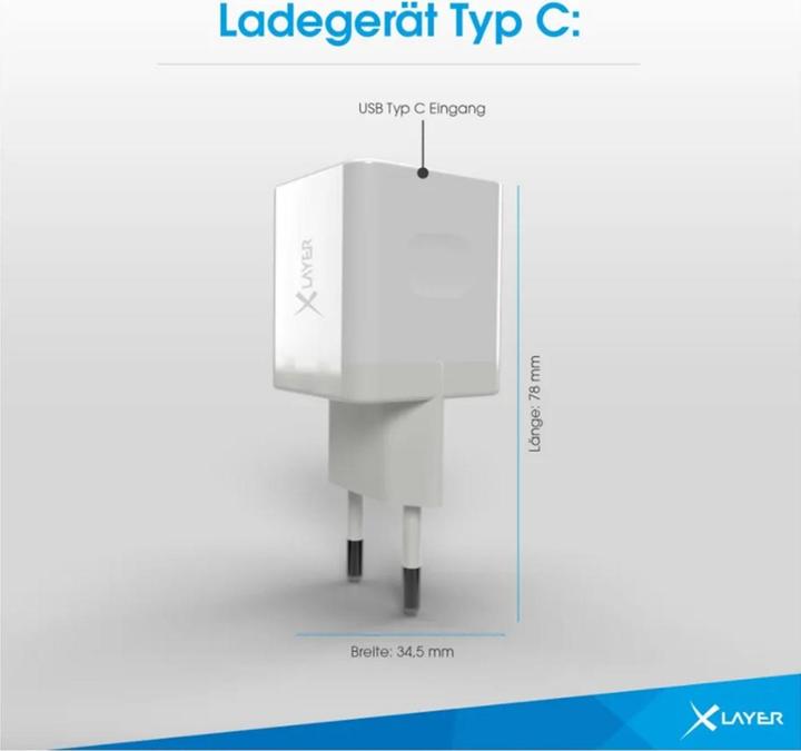 Actual product image Xlayer Type-C (USB-C) Single Charger PD 20W White (20 W)