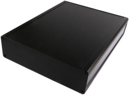Produktbild Rs Pro Aluminium Kühlkörpergehäuse, Schwarz, Aussenmass 400 x 300 x 86mm, IP40 (Gehäuse)
