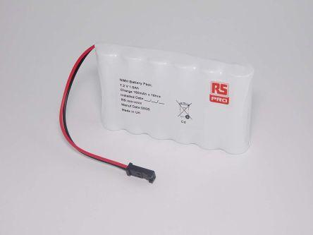 Produktbild Rs Pro NiMH AA Akkupack, 6-Zellen 7.2V / 940mAh, Draht-Anschluss (1 Stk., AA, 940 mAh, Ladegerät ohne Akku)