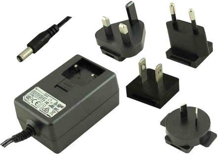 Immagine prodotto Rs Pro Alimentazione a spina Adattatore AC/DC 50,4W, 240V ac, 18V dc / 2,8A