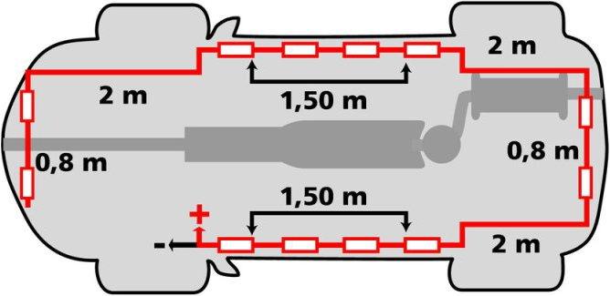 Produktbild Lampa Led Set 12V Unterboden- oder Innenraumbeleuchtung, Weiss