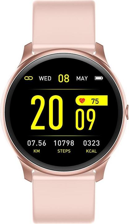Actual product image Maxcom Fit FW32 Neon, Earbud color with pink silicone strap (47 mm)