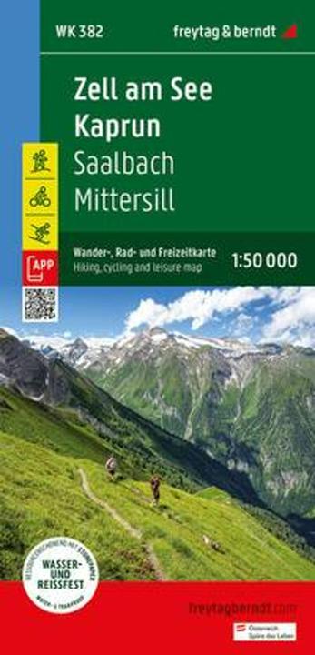 Produktbild Zell am See - Kaprun, Wander-, Rad- und Freizeitkarte 1:50.000, freytag & berndt, WK 382