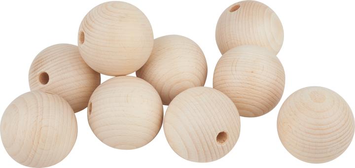 Produktbild VBS Holzkugeln halbgebohrt "Ø 60 mm"