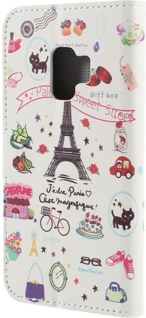 Produktbild MU Classic Leder Bookcover Hülle mit Muster (Samsung Galaxy S9+)