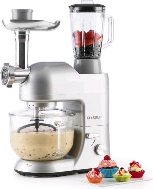 Image du produit Klarstein Lucia Argentea 2G Robot de cuisine Argent (1300 W)