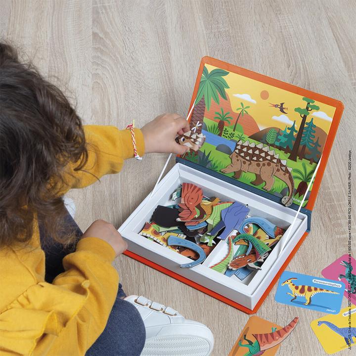Immagine prodotto Janod Dinosauro del libro di Magneti (Italiano, Francese, Tedesco, Inglese)