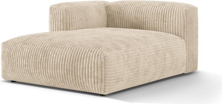 Actual product image Micadoni Modular Chaise Longue Left, "Martina", 1 Seat, 176x123x75 Made in Europe (Chaise longue)