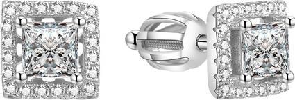 Beneto Silver square earrings AGUP1553S (L)