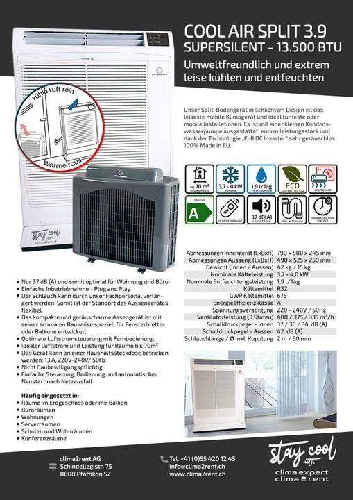 Actual product image Climaexpert CoolAir Split 4.0 Super Silent Eco (70 m², 14000 BTU/h)