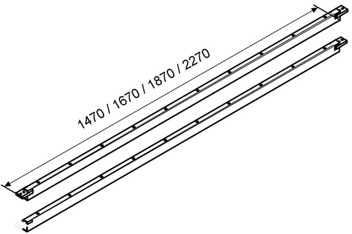 Actual product image Werkstarck Crossbars to skids for tables and benches