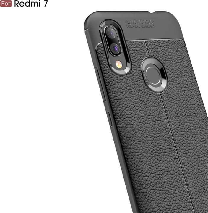 Produktbild Screenguard Xiaomi Redmi 7 Hülle Leather Design TPU Cover (Xiaomi Redmi 7)