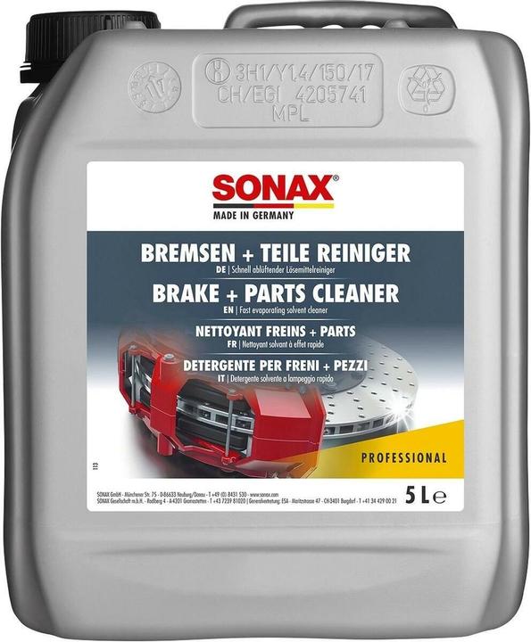 Produktbild Sonax Bremsen+TeileReiniger acetonfrei 5l Kanister (5000 ml)