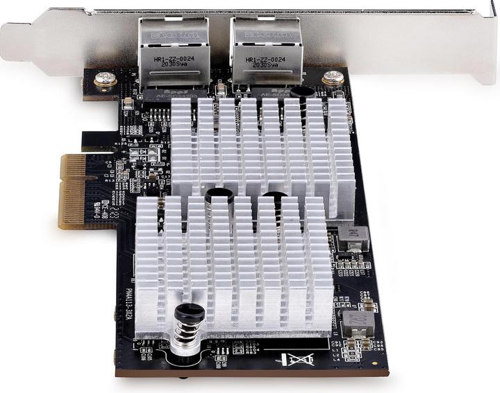 Actual product image StarTech com ST10GSPEXNDP2, Eingebaut, Kabelgebunden, PCI Express, Ethernet, 10000 Mbit/s, Schwarz (PCI Express 3.0 x4)