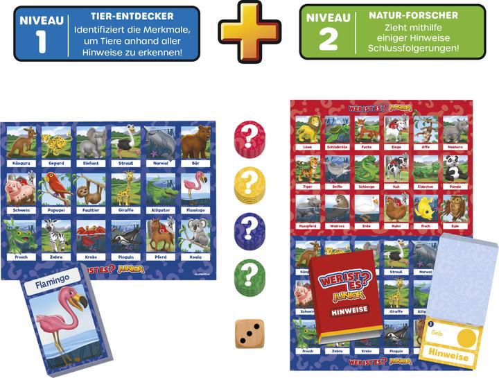Productafbeelding Hasbro Gaming Wie is het? Junior bordspel voor kleuters en kinderen, Wie is het? Spel voor jongere kinderen, Das (Duits)