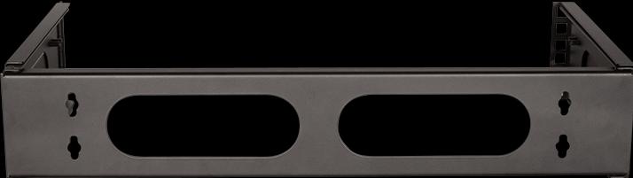 Image du produit LogiLink W02B40B Support mural 48,30 cm (19") 2 U, noir