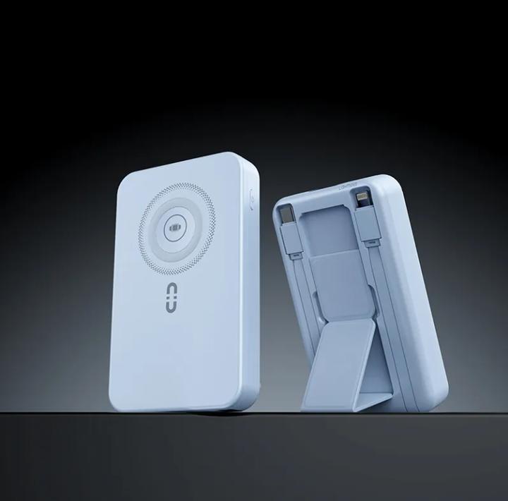Produktbild Plutoos MagSafe Power Bank fur iPhone, Watch, AirPods mit Halterung 22.5W PD & 15W Magsafe & 10000mAh (22.50 W)