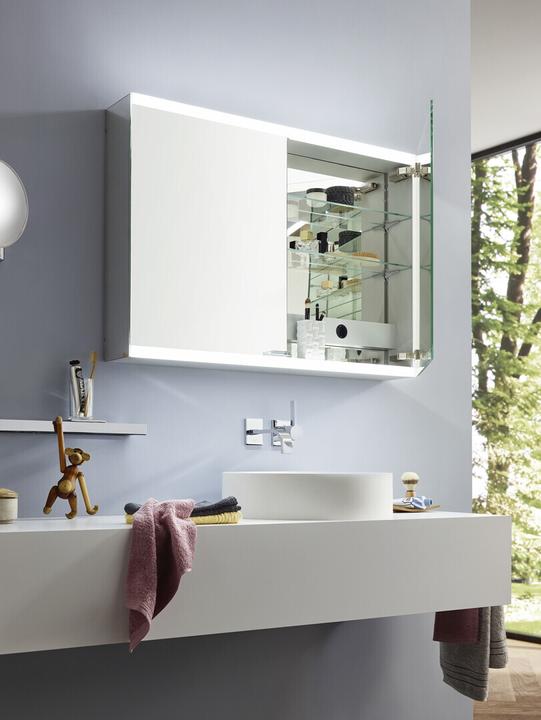 Produktbild Emco asis evo Lichtspiegelschrank, Aufputzmodell, 2 Türen, 800 mm