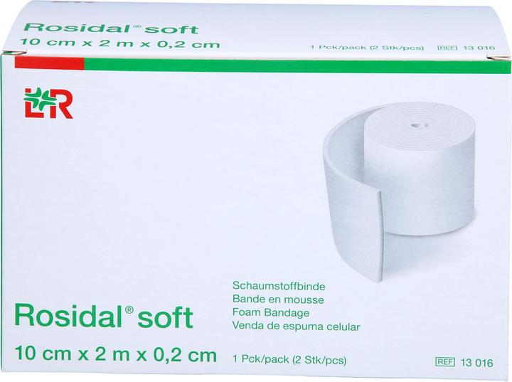 Actual product image Lohmann & Rauscher Rosidal soft foam bandage 10 cm x 2 m 2 pieces
