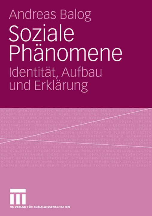 Actual product image Soziale Phänomene (German, Andreas Balog, 2006)