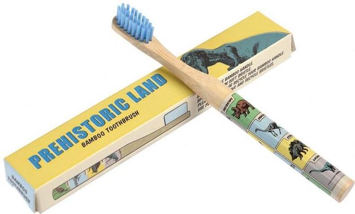 Rex London Bambuszahnbürste für Kinder, Prehistoric Land (Mittel)