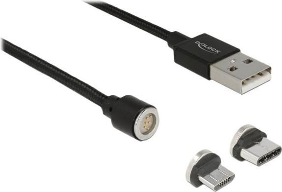 Produktbild Delock USB2.0-Ladekabel magnetische Stecker (1.10 m, USB 2.0)
