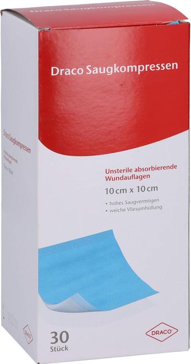 Actual product image Dr. Ausbüttel & Co. Absorbent pads non-sterile 10x10cm Draco, 30 pcs KOM