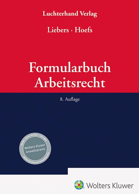 Actual product image Formularbuch Arbeitsrecht