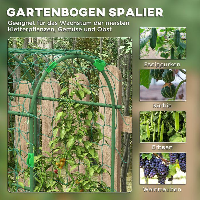 Produktbild Swisshandel24 Rankgitter, verstellbares Spalier, mit Netz, für Garten, Balkon, Stahl, Grün, 43 x 182 x 183 cm (182 cm, 43 cm)
