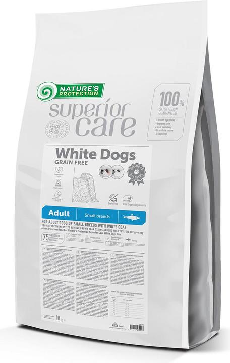 Produktbild Natures Protection White Dog Grain Free with Herring Adult Small Breed, 10kg (Adult, 1 Stk., 10000 g)