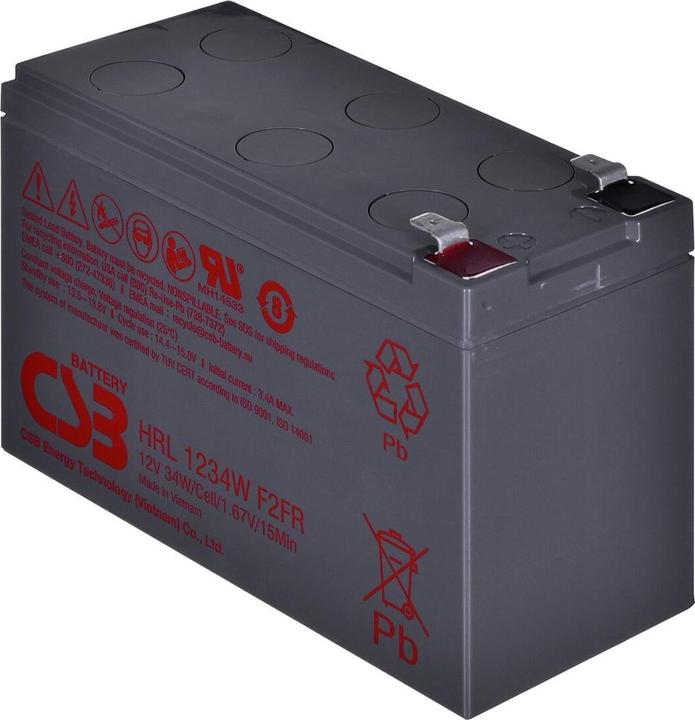 Produktbild Orvaldi Batterie CSB HRL1234WF2FR 12V 9Ah (12 V, 9 Ah)