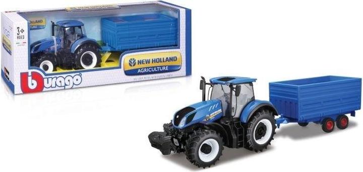 Produktbild No Name New Holland T7.315 mit Anhängern und Ballen