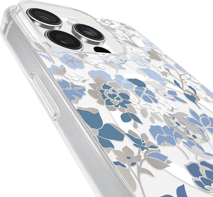 Actual product image Kate Spade Protective Gems MagSafe - iPhone 16 Pro Max Case (Floral Blue) (Apple iPhone 16 Pro Max)