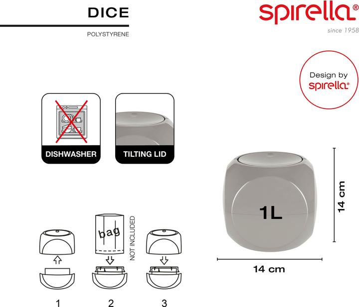 Image du produit spirella Dice (1 l)
