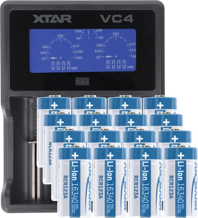 Actual product image Fenix LCD-Schnell-Ladegerät (1 pcs., CR123A, 700 mAh, Battery + charger)
