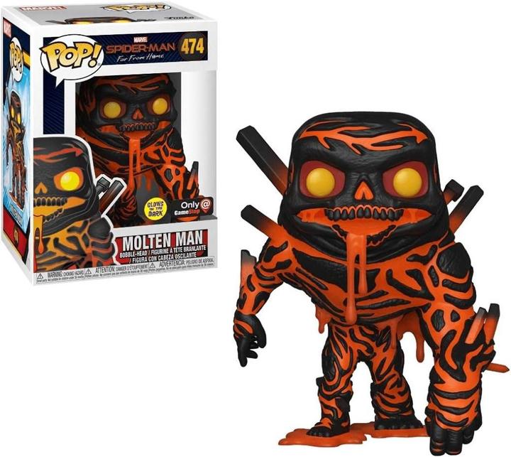 Image du produit Funko POP! Spider-Man Far From Home Molten Man Exclusive Phosphorescente