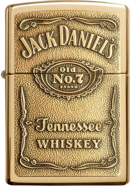 Actual product image Zippo Jack Daniel's Emblem High Polish Brass