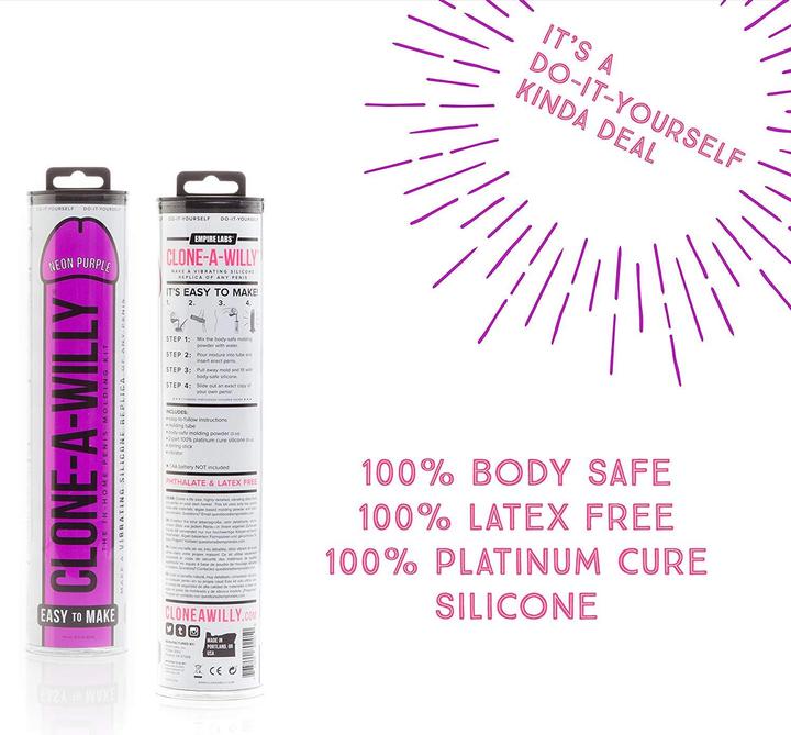 Actual product image Clone A Willy Neon Purple