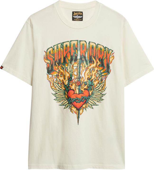Produktbild Superdry Lockeres T-Shirt mit Biker-Rock-Grafik (M)