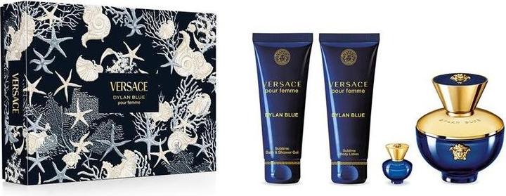 Immagine prodotto Versace Dylan Blue Pour Femme Gift Set Eau De Parfum Latte Corpo Profumato Doccia Schiuma Profumata (Set profumo)