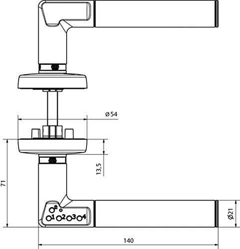 Actual product image Yale Code Handle (Electronic numerical code)