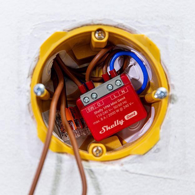 Actual product image Shelly 1PM Mini Gen4 (Heating actuator)