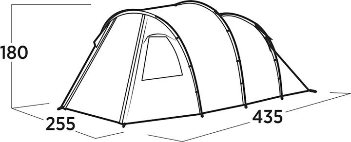 Actual product image Easy Camp Familien-Tunnelzelt Hidra 4 (olivgr?n, Modell 2025) (Tunnel tent, 9.50 kg, 4 persons)