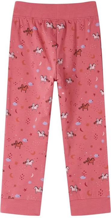 Actual product image VidaXL Children's pyjamas with long sleeves dusky pink 128,Material: 95 (128)