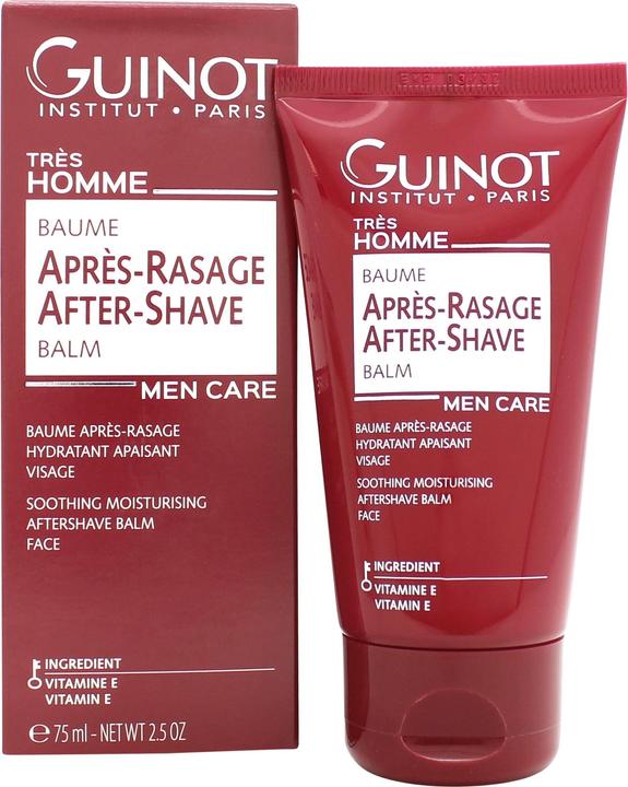 Actual product image Guinot Baume Apres-Rasage Moisturising Smoothing Aftershave Balm 75ml (Aftershave balm, 75 ml)