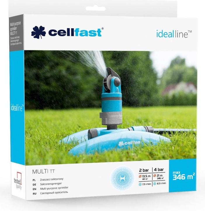 Actual product image Cellfast MULTI IDEAL multifunction water sprinkler plastic (Multifunctional sprinkler)